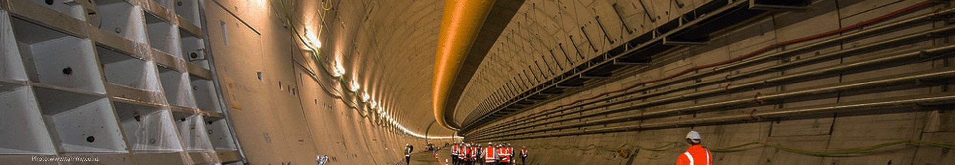 Large industrial underground tunnel